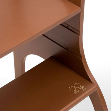Adjustable wooden learning tower Step up! - Mocha Mouse - Ette Tete
